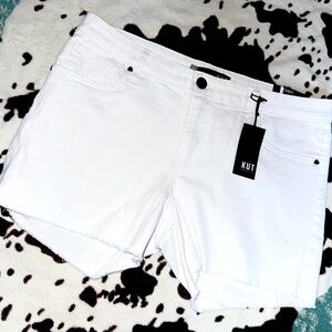 Kut from the Kloth White Jean Shorts
